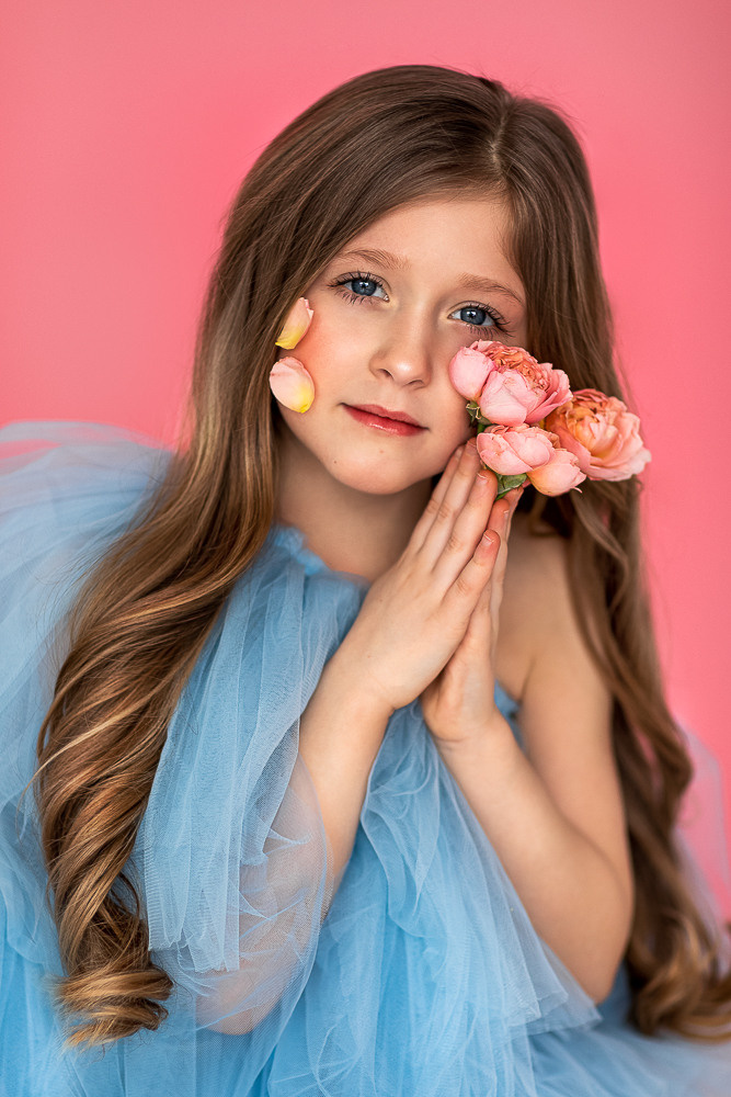 Портреты с живыми цветами. Семейный фотограф в Донецке Елена Горбатенко