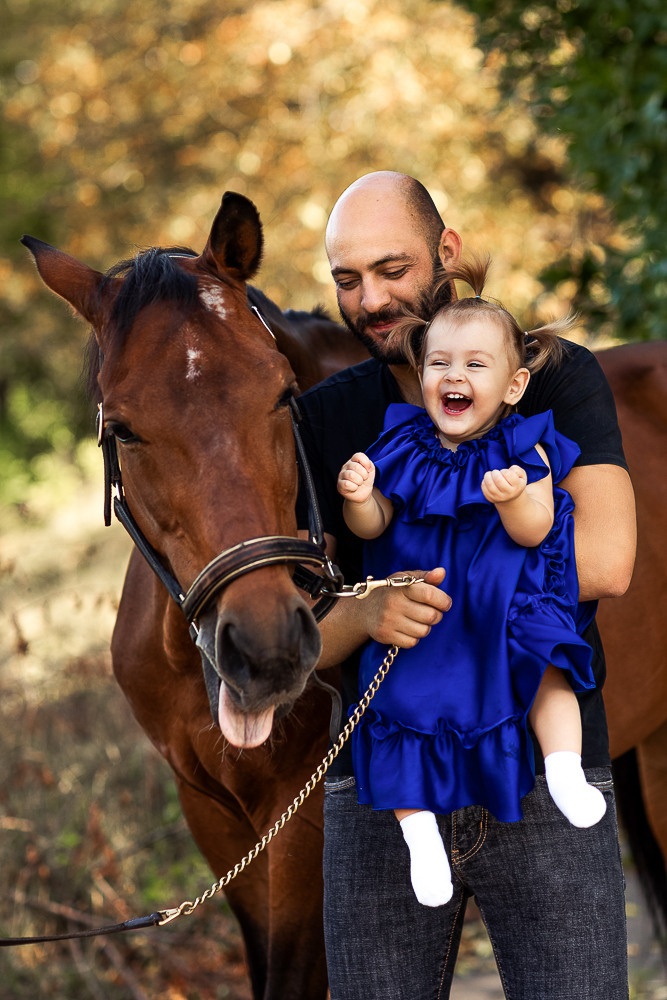 С лошадьми. Семейный фотограф в Донецке Елена Горбатенко