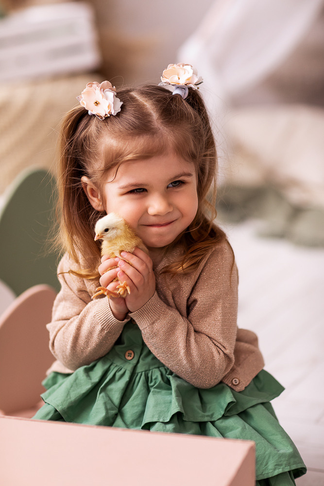 Пасхальные с цыплятами. Семейный фотограф в Донецке Елена Горбатенко