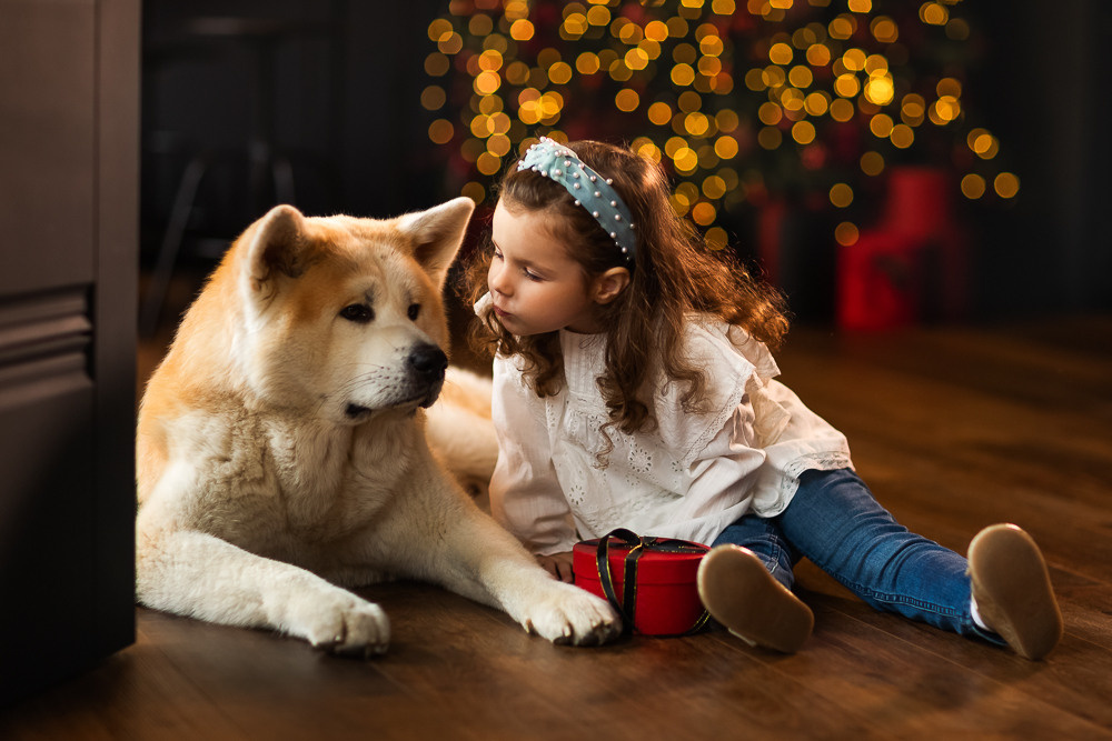 С щенками. Семейный фотограф в Донецке Елена Горбатенко