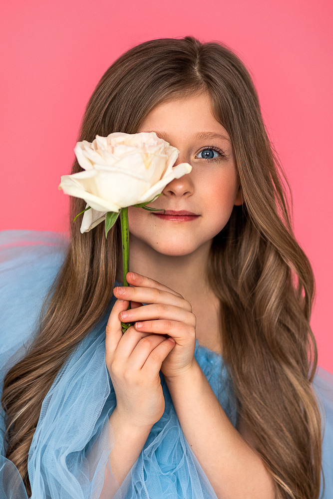 Портреты с живыми цветами. Семейный фотограф в Донецке Елена Горбатенко