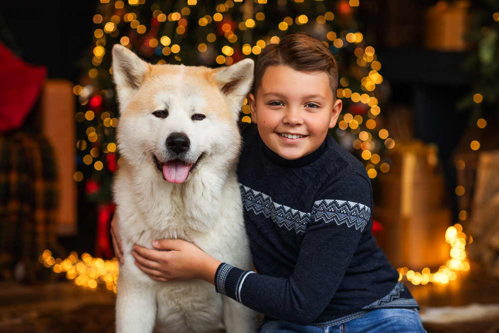 С щенками. Семейный фотограф в Донецке Елена Горбатенко