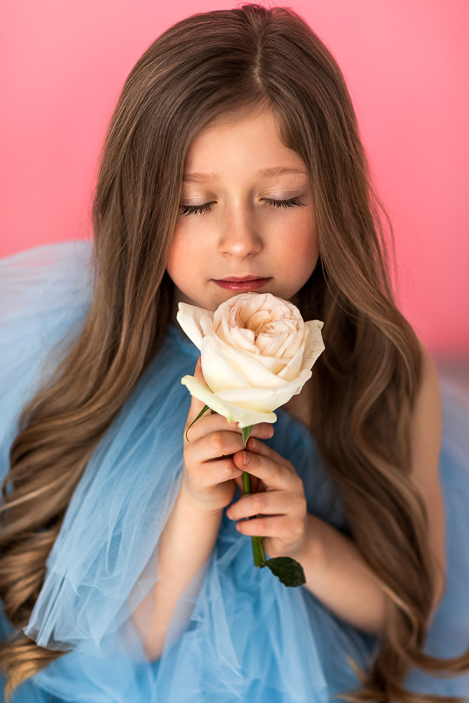 Портреты с живыми цветами. Семейный фотограф в Донецке Елена Горбатенко