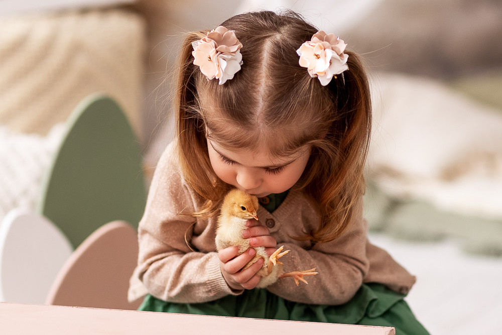 Пасхальные с цыплятами. Семейный фотограф в Донецке Елена Горбатенко