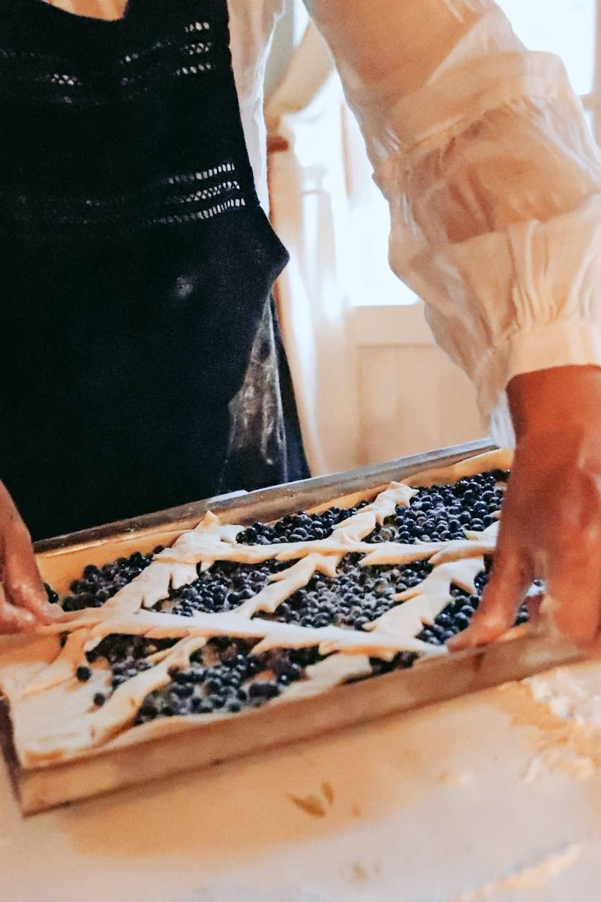 Черничный пирог. Фотограф Олеся Шипихина г. Москва