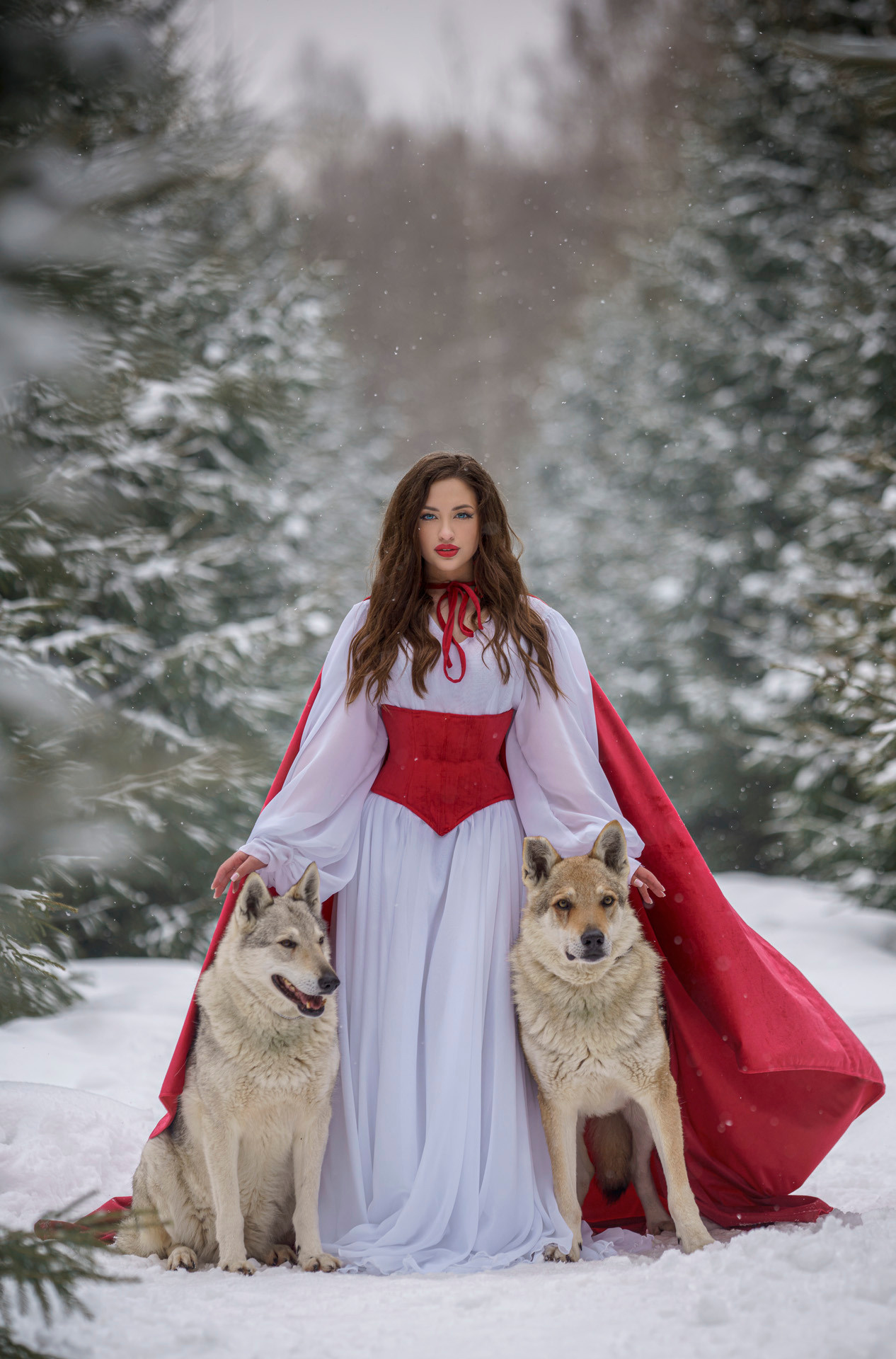 Маша и волки. Фотограф Сергей Танков