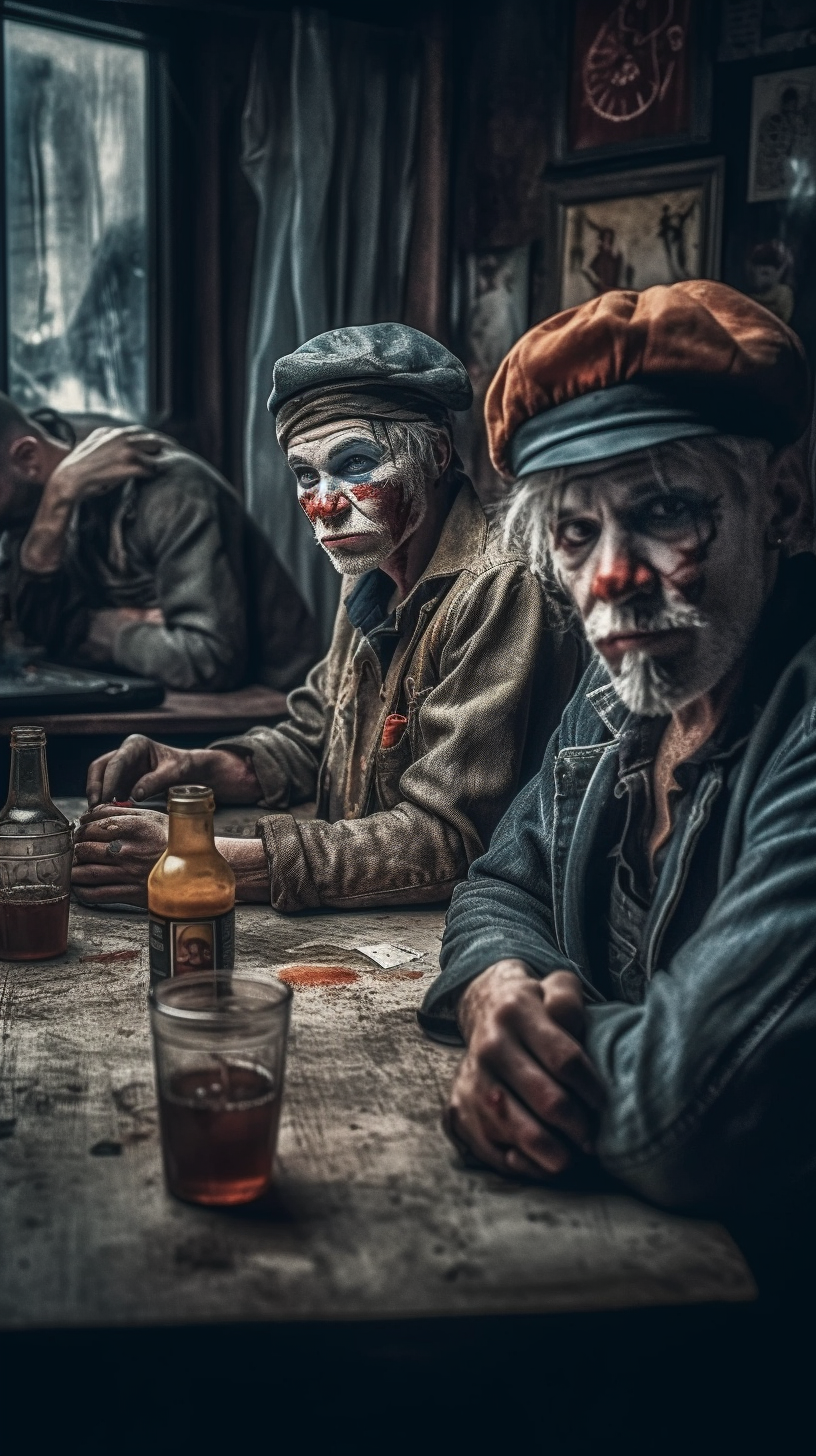 Клоуны. Фотограф Сергей Танков