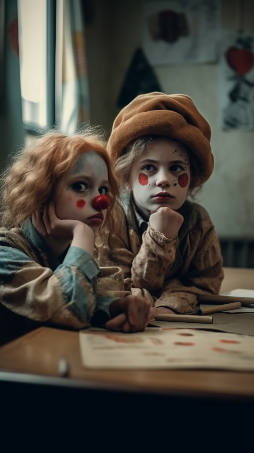 Клоуны. Фотограф Сергей Танков