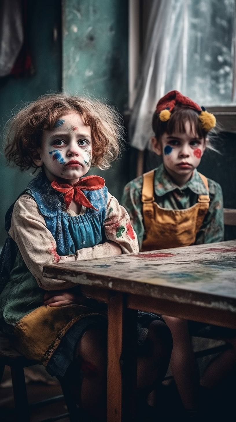 Клоуны. Фотограф Сергей Танков