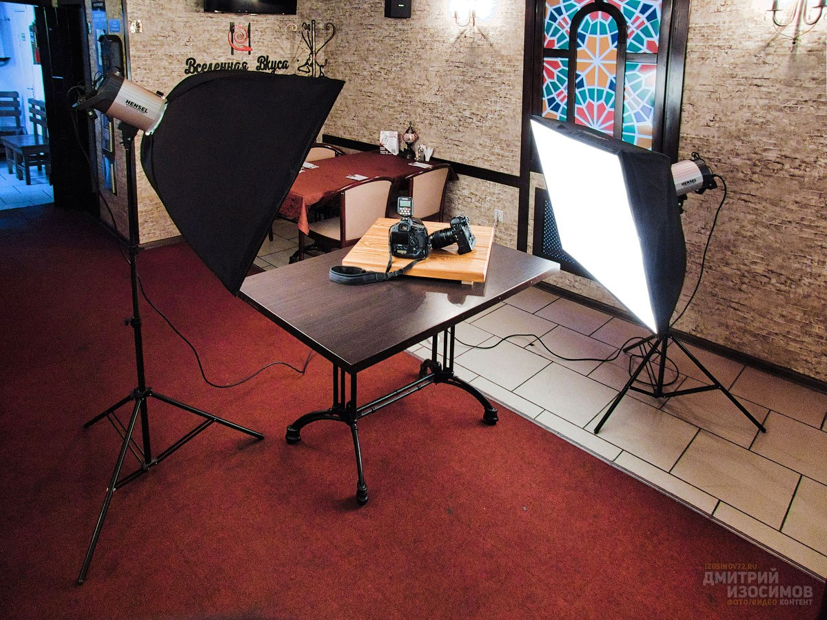 Съёмка блюд для меню