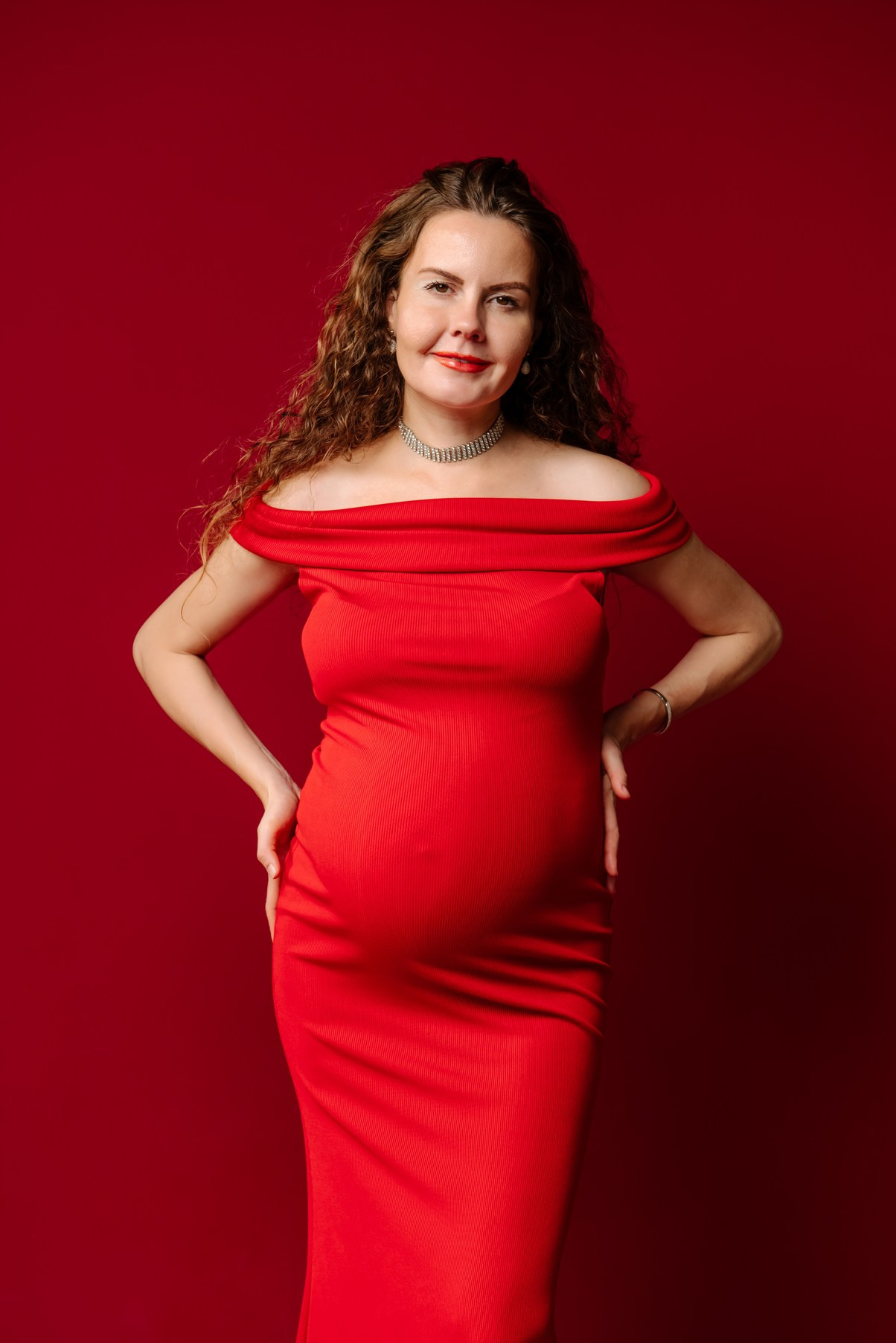 Беременность. В красном. Свадебный и сеейный фотограф в Санкт-Петербурге Елена Худякова