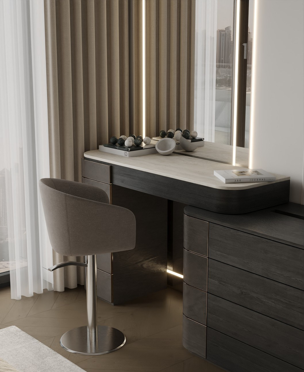 КВАРТИРА · DUBAI MARINA. Студия дизайна полного цикла Design Buro Proekt