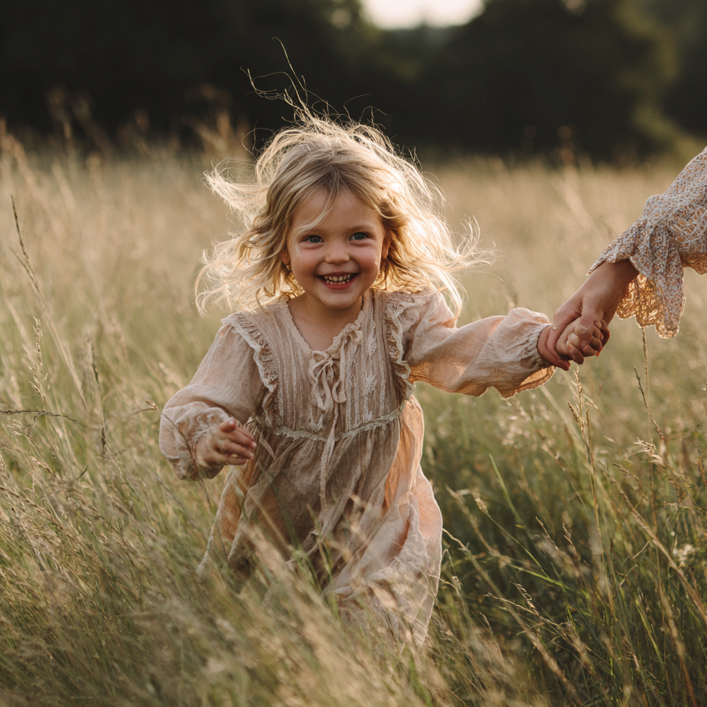 Детская фотосессия на улице — ребёнок в движении, естественные эмоции, фотограф Карасёва Елена