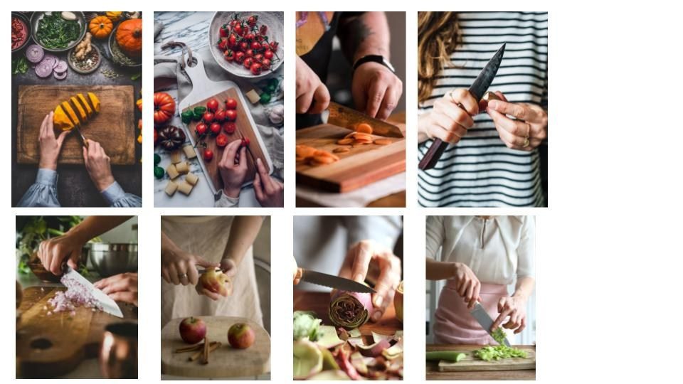 Подготовка к съемке кухонных ножей. Фотосессия для маркетплейсов