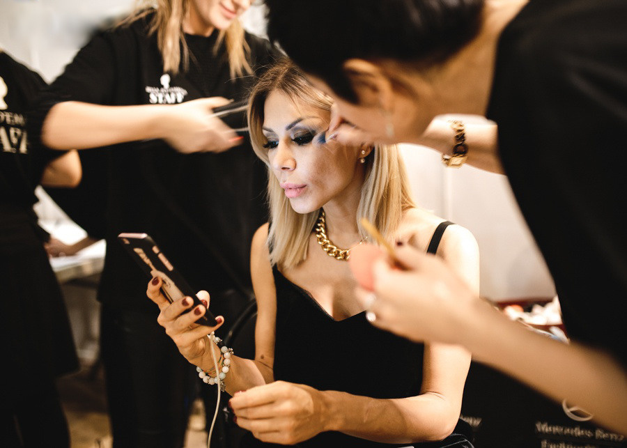 Backstage MBFW. Фотограф Арсений Гуров