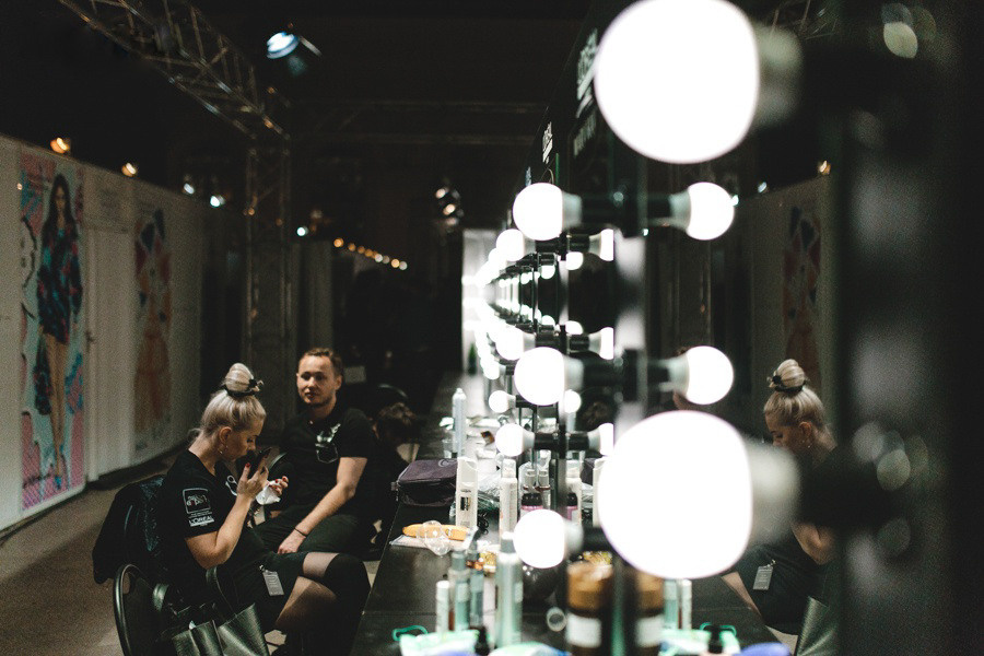 Backstage MBFW. Фотограф Арсений Гуров