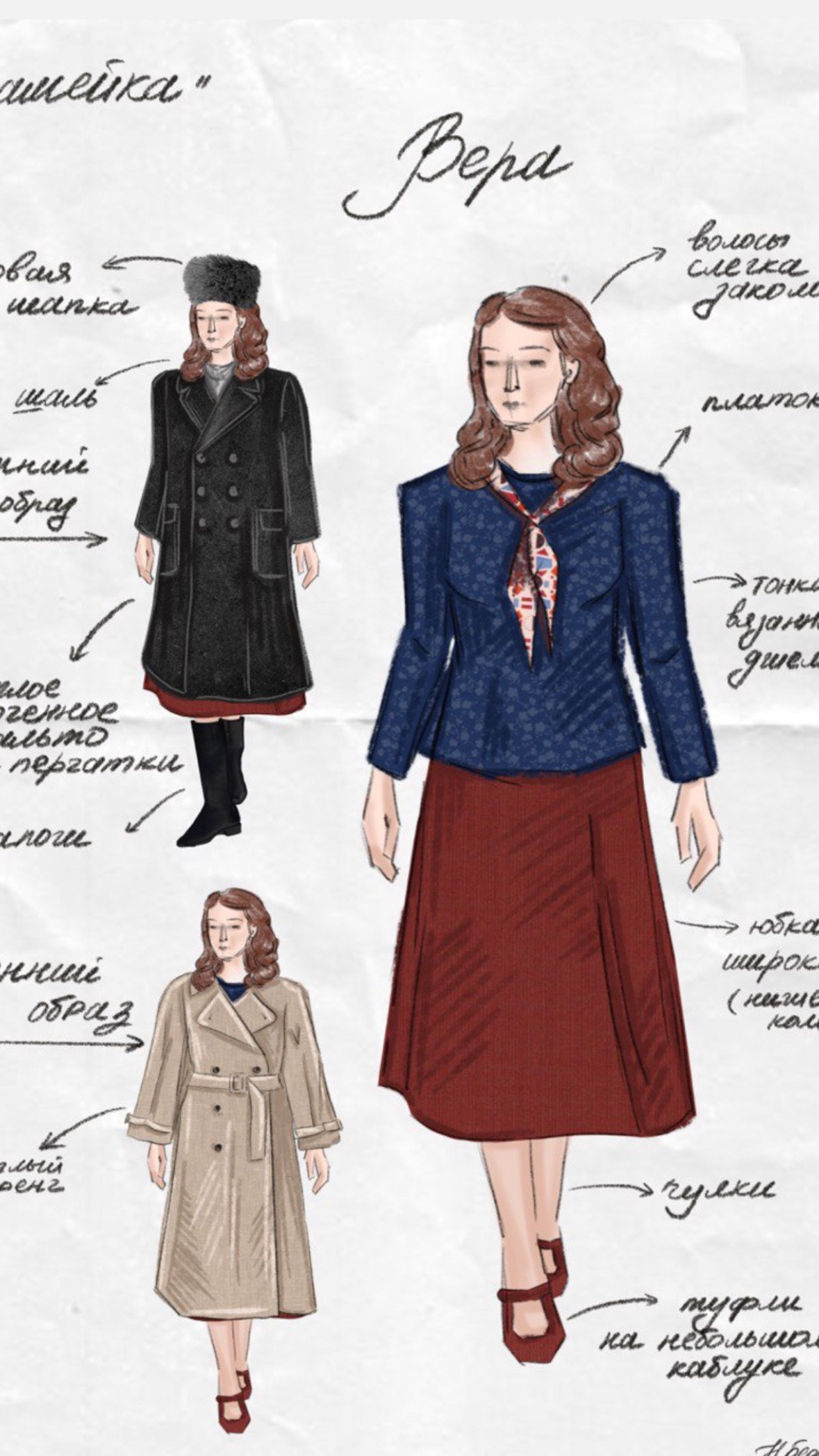 Костюм для персонажа "Вера"