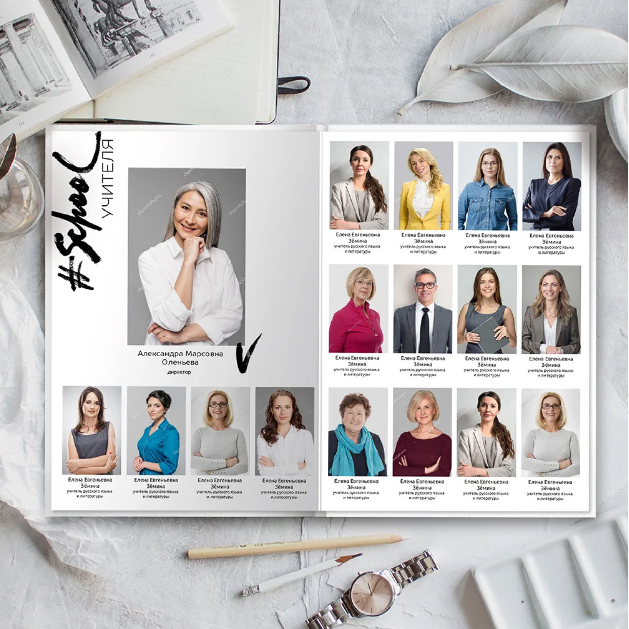 Дизайн альбома Лайт. Выпускной школьный альбом в Москве / Школьный фотограф Юлия Михайленко