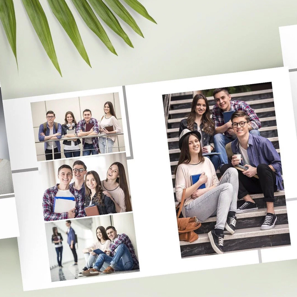 Дизайн альбома Бежевый. Выпускной школьный альбом в Москве / Школьный фотограф Юлия Михайленко