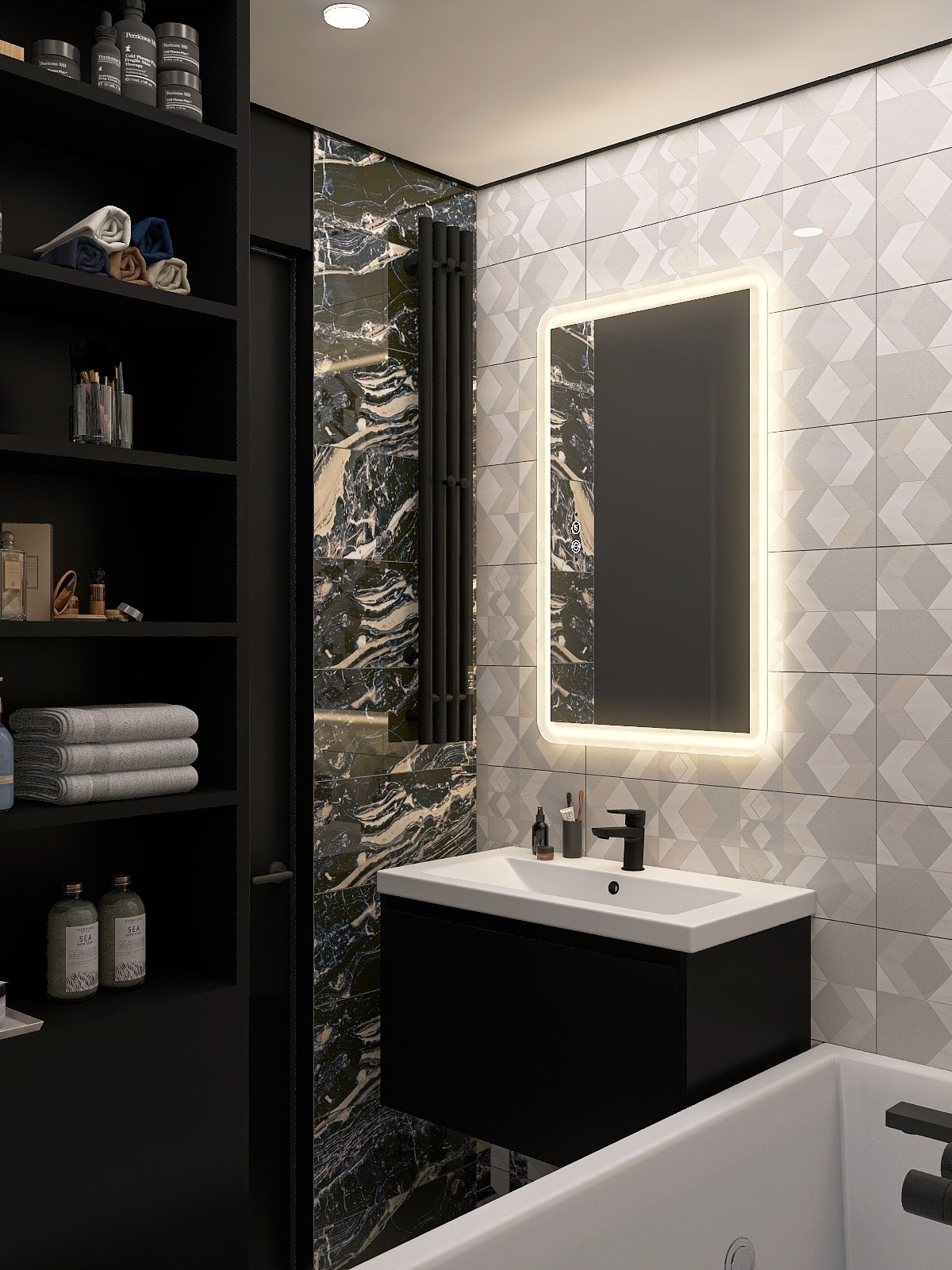 ЖК «Второй Нагатинский», 45 м². Дизайнер интерьера Виктория Трунова. Дома, квартиры, офисы. Проекты любой сложности