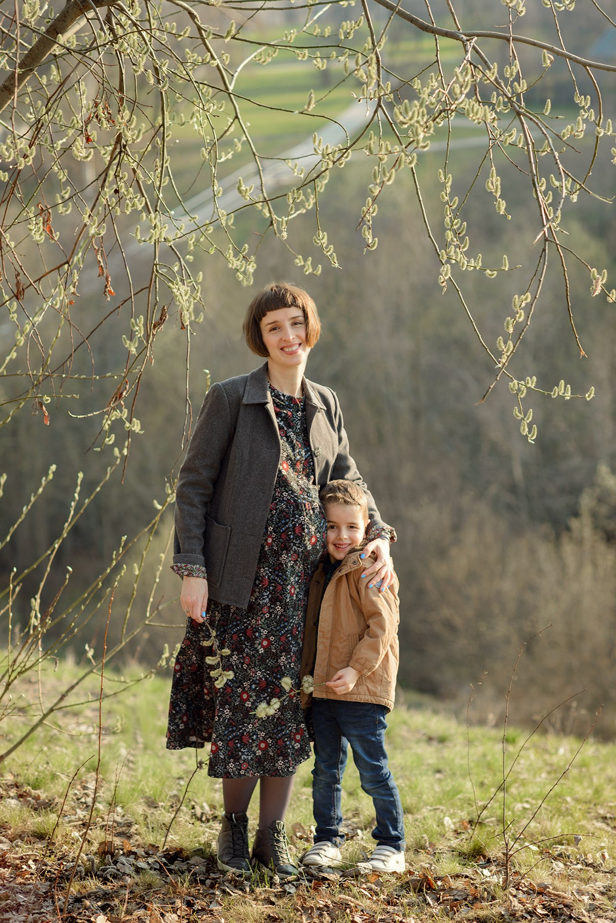 Family photo shoot in april photographer Elena Carruthers. Elena Carruthers family photographer in Scotland (Edinburgh, Glasgow)