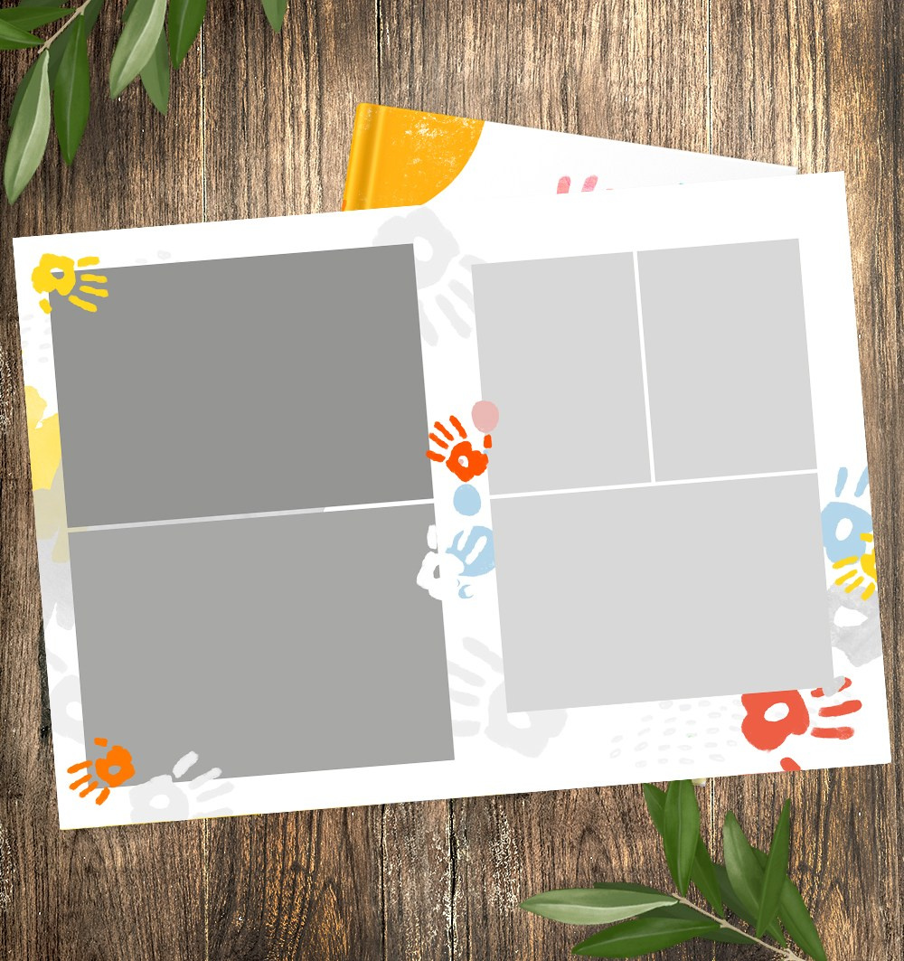 Выпускной альбом для детского сада, планшет «Ладошки»