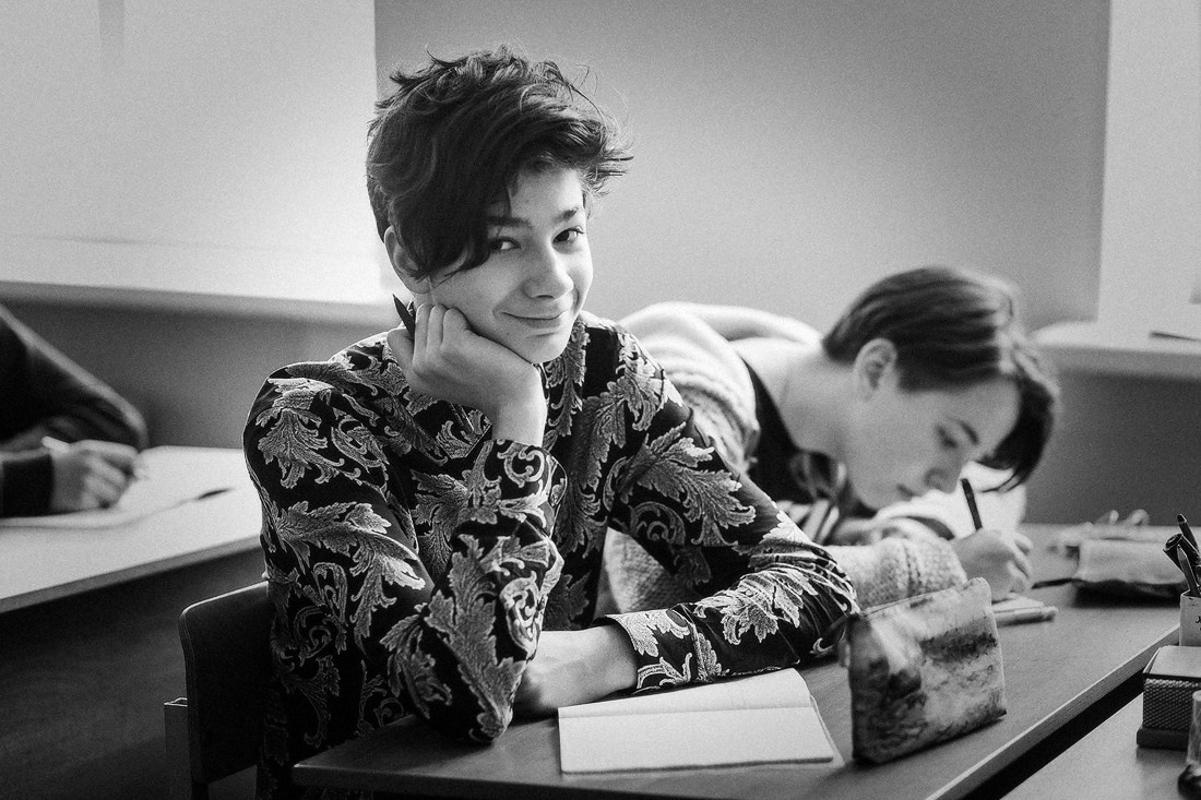 Фоторепортаж со школьного урока 4-го класса. Репортажный фотограф Борис Геер