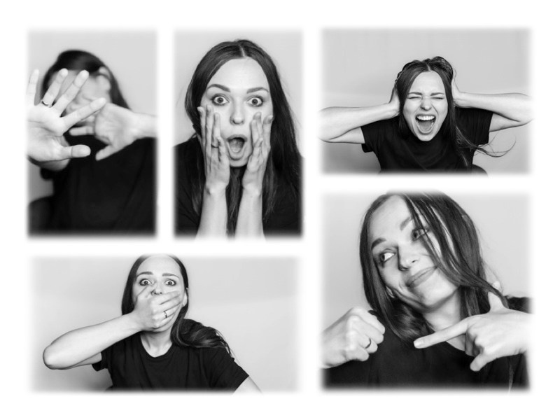 Коллаж эмоции (Ольга). Фотограф-АниМалист Анна Абрамова