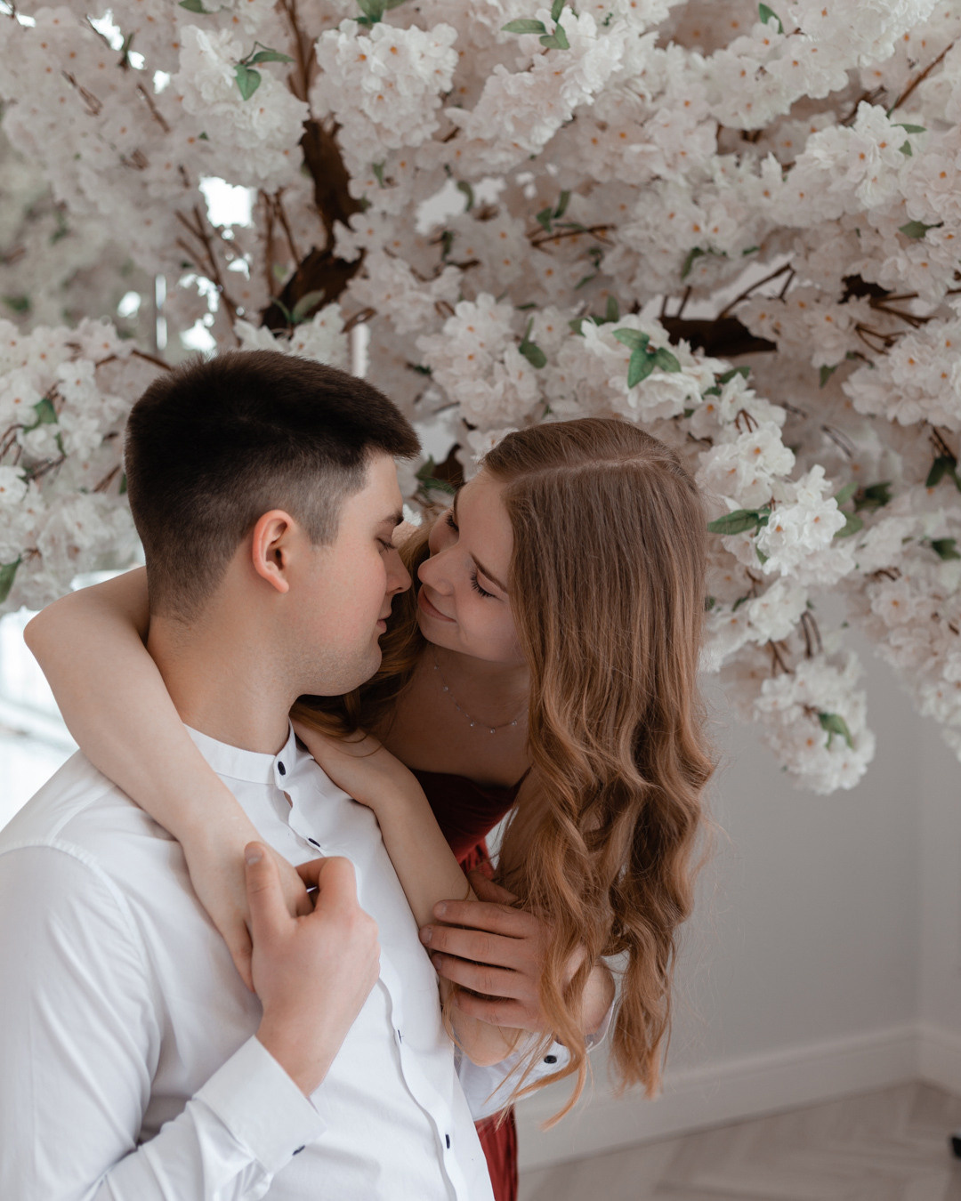 Фотосессия в стиле лавстори с Никитой и Ольгой  в студии Beverly Hills СПб