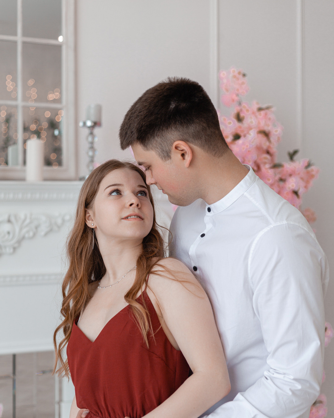 Фотосессия в стиле лавстори с Никитой и Ольгой  в студии Beverly Hills зал "Валенсия" Питер