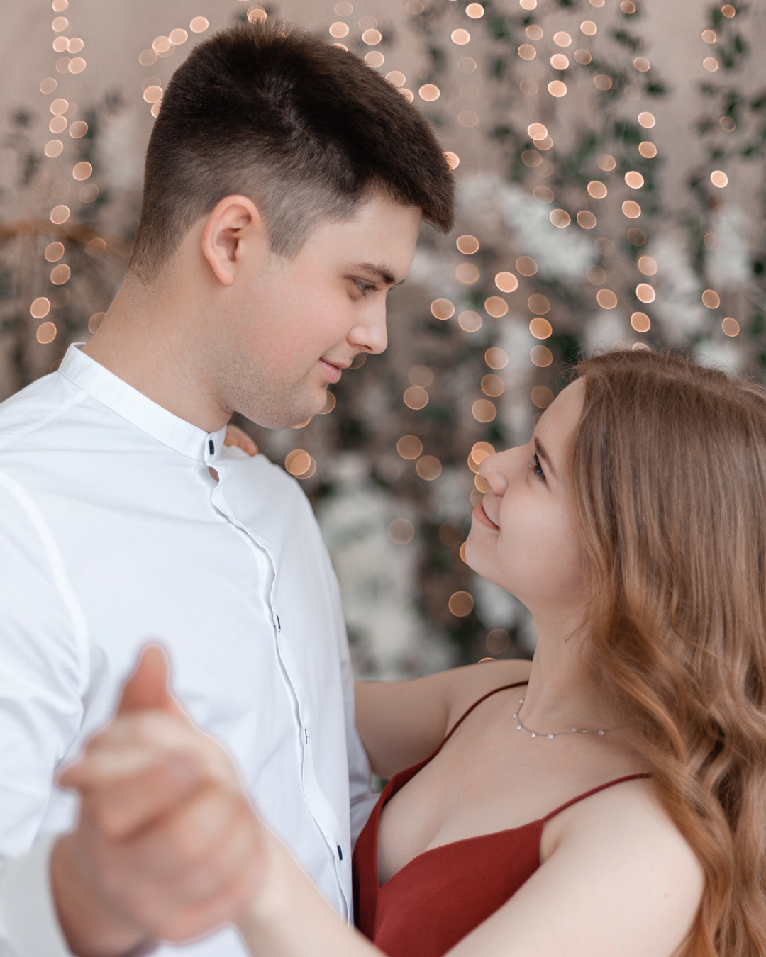 Фотосессия в стиле лавстори с Никитой и Ольгой  в студии Beverly Hills зал "Валенсия" Санкт-Петербург