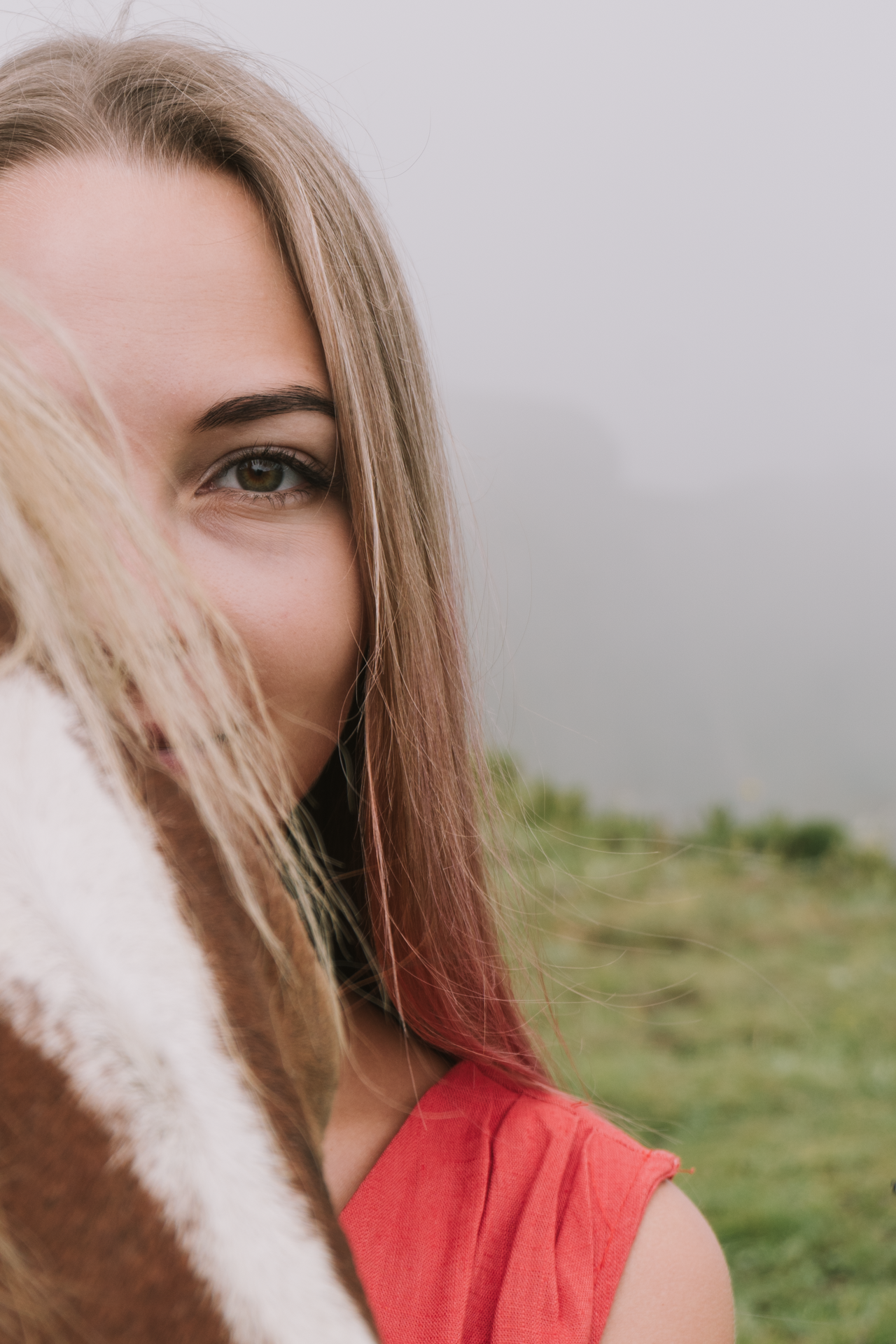 Крупным планом снимок лица девушки