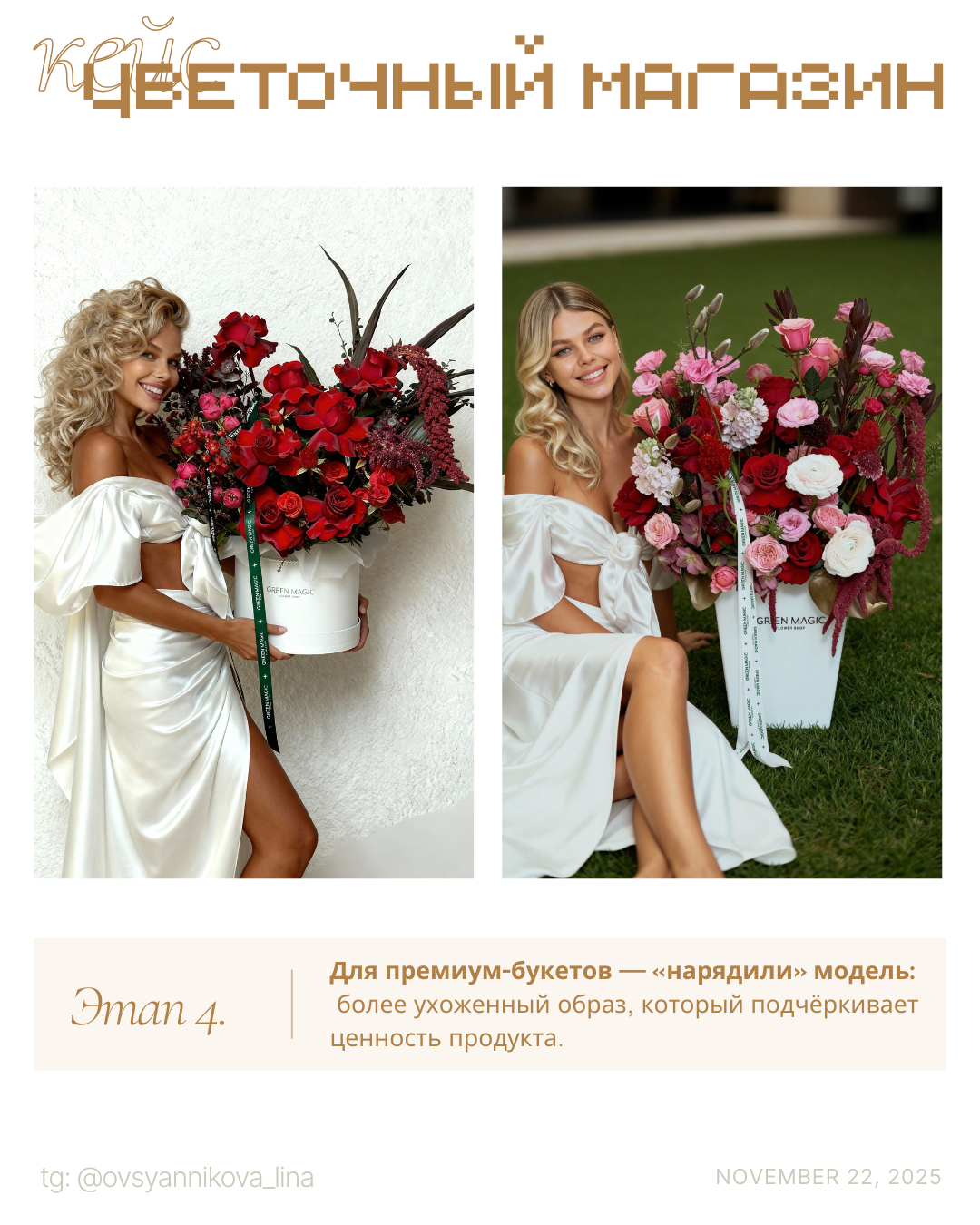 Каталог для цветочного. Ангелина Овсянникова | Гиперреалистичные ИИ-фотосессии для брендов