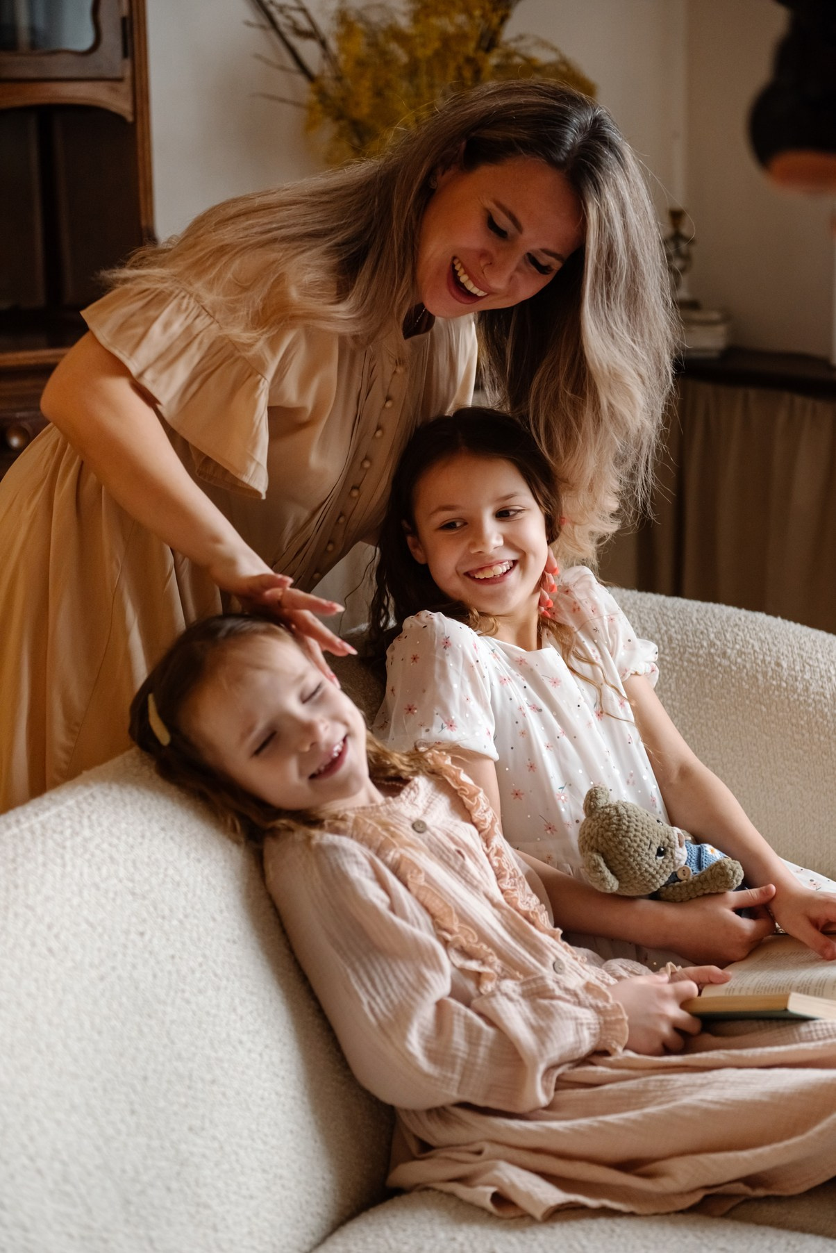 Семейная. Анастасия с дочками. Свадебный и сеейный фотограф в Санкт-Петербурге Елена Худякова