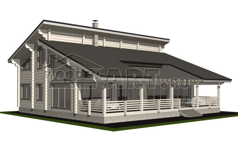 «Красково» 332 кв. м. Проекты деревянных домов