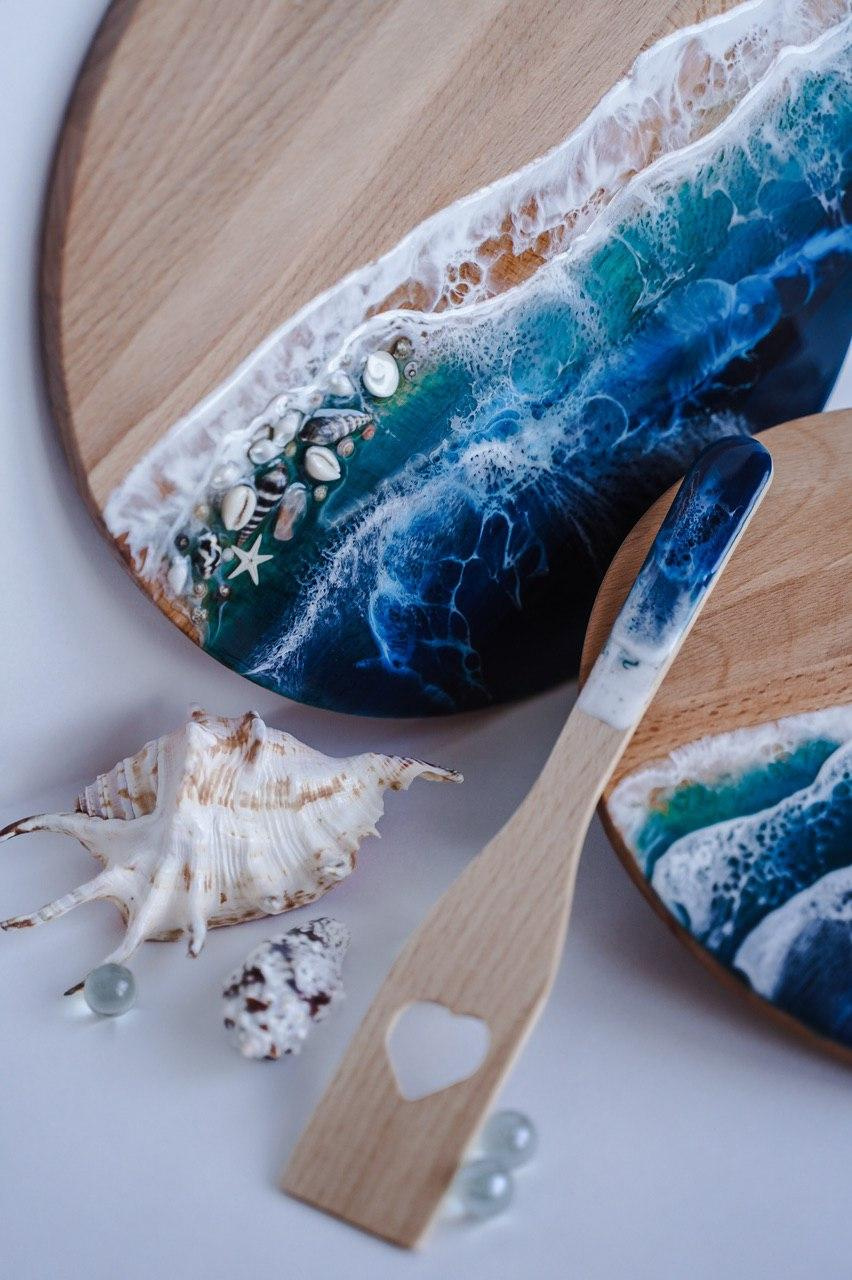 Эпоксидная смола. Seatales — эпоксидная смола и спиртовые чернила