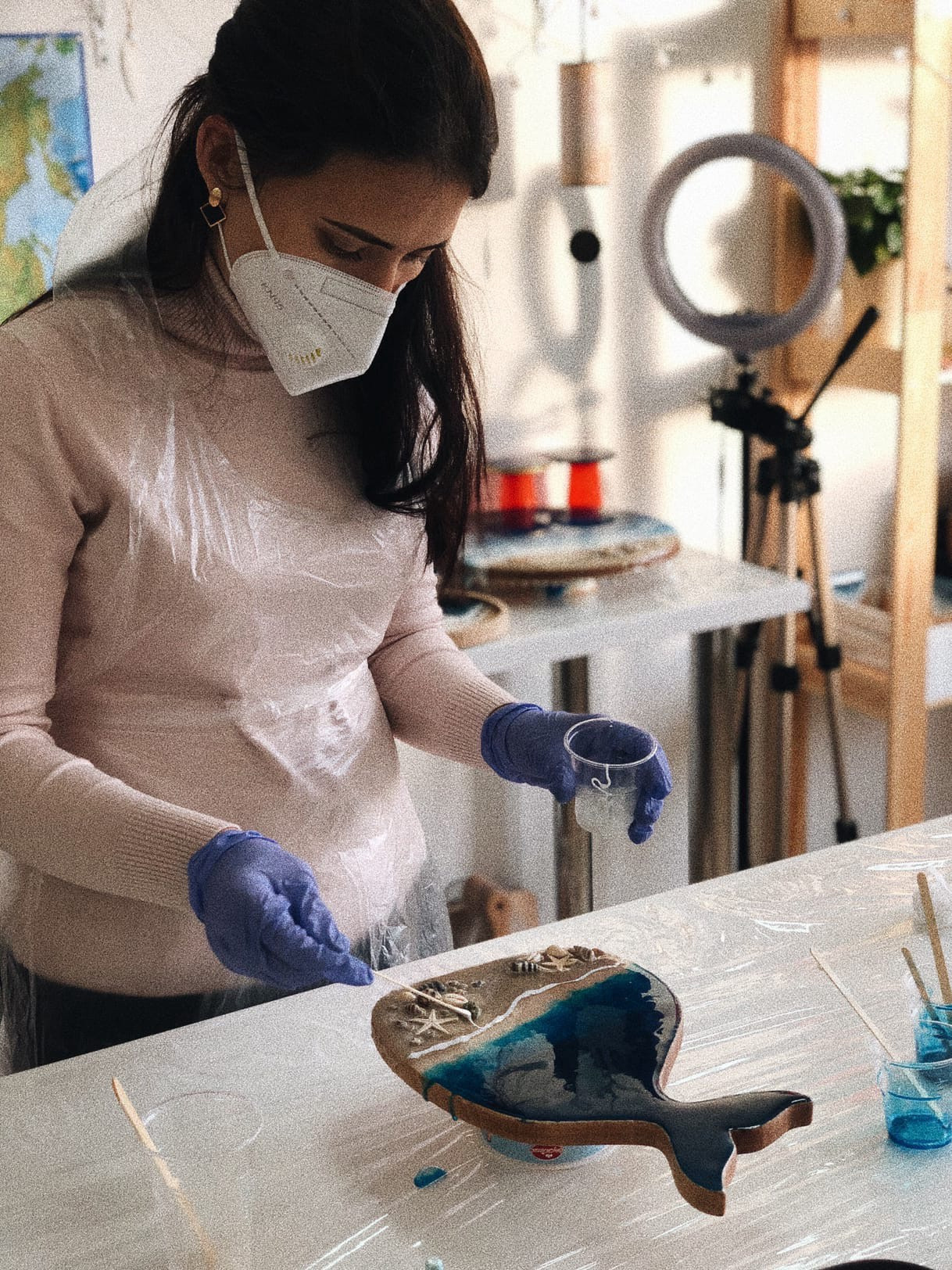 Мастер-классы. Seatales — эпоксидная смола и спиртовые чернила