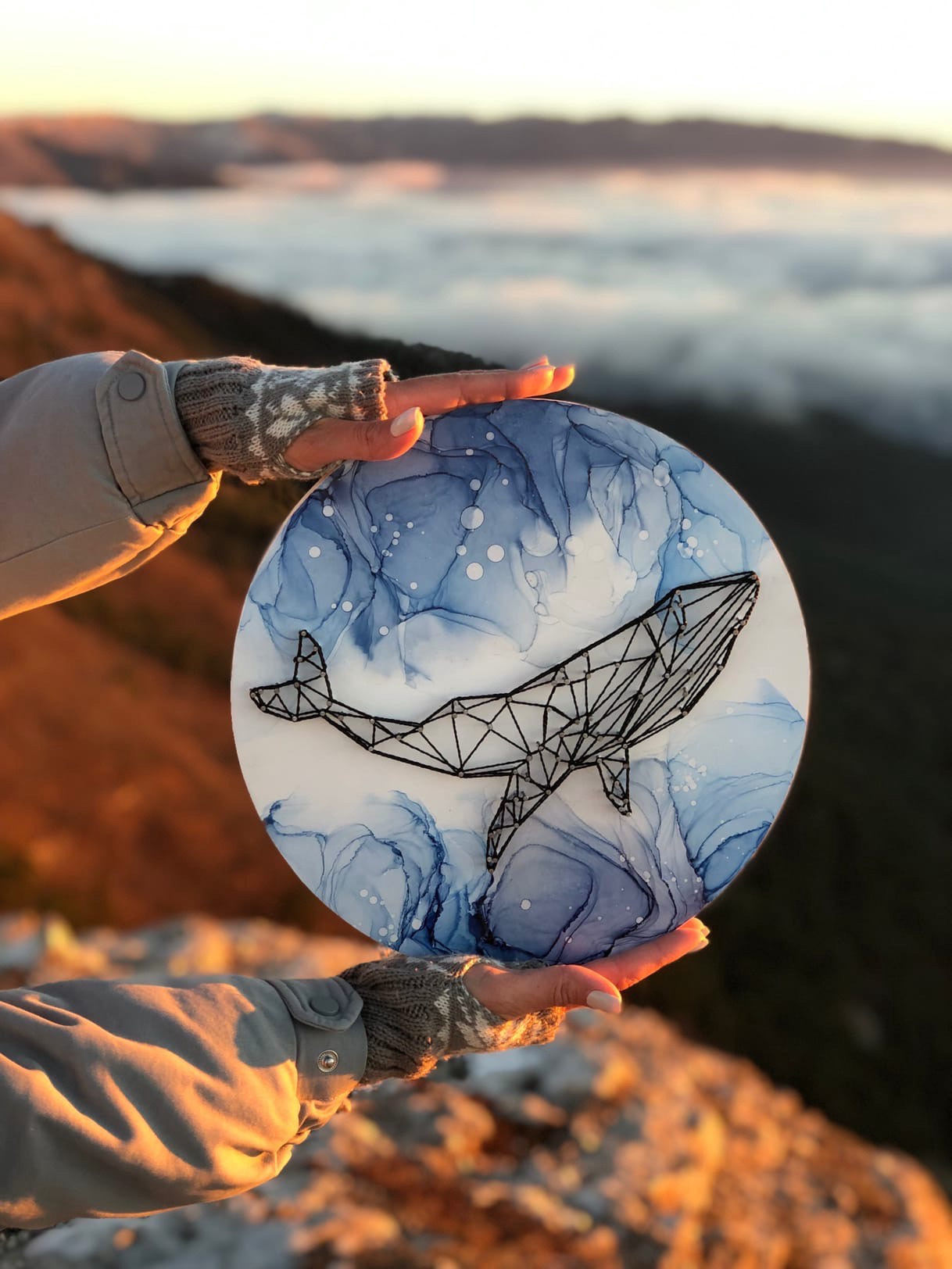 Спиртовые чернила. Seatales — эпоксидная смола и спиртовые чернила