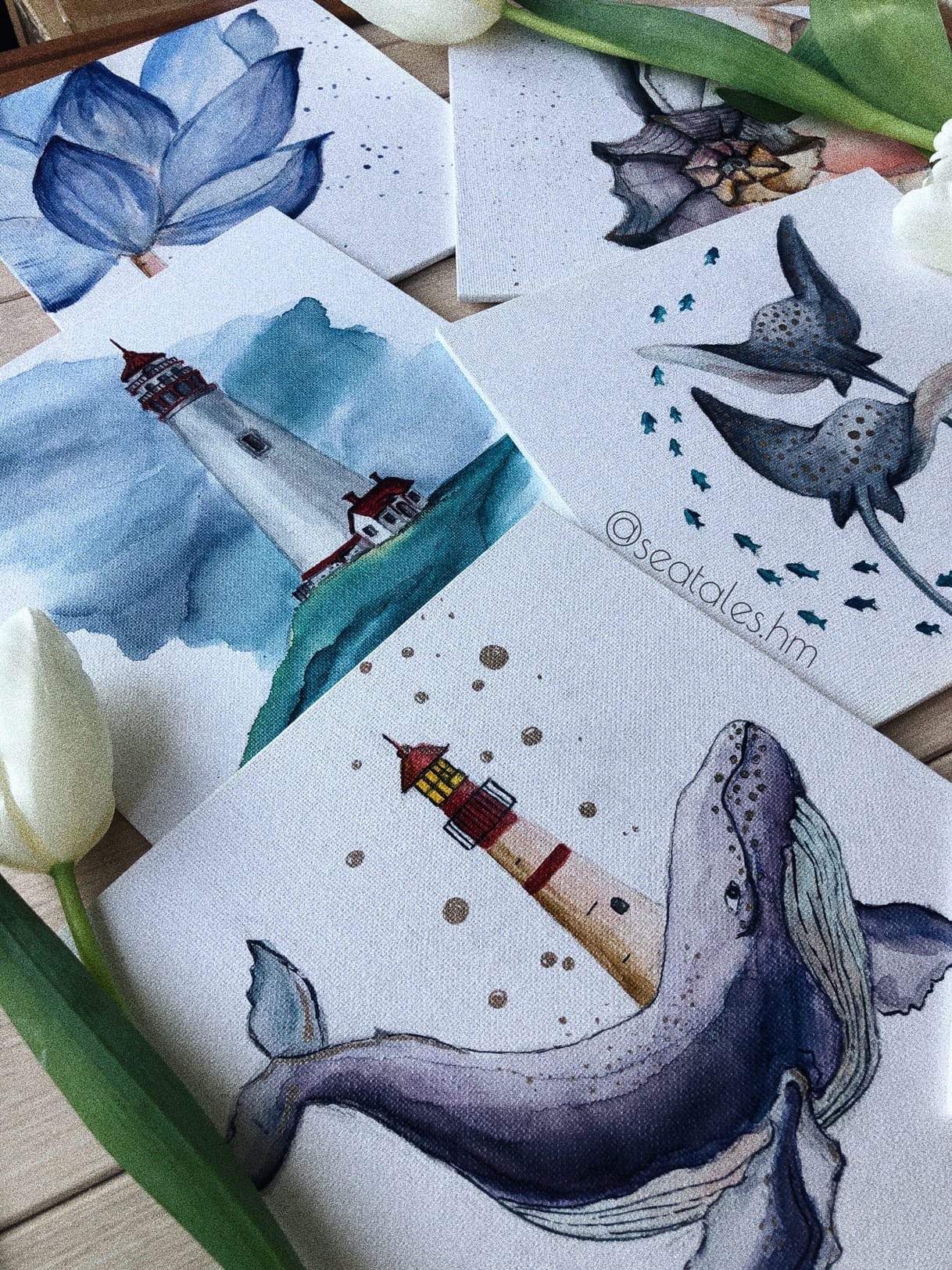 Спиртовые чернила. Seatales — эпоксидная смола и спиртовые чернила