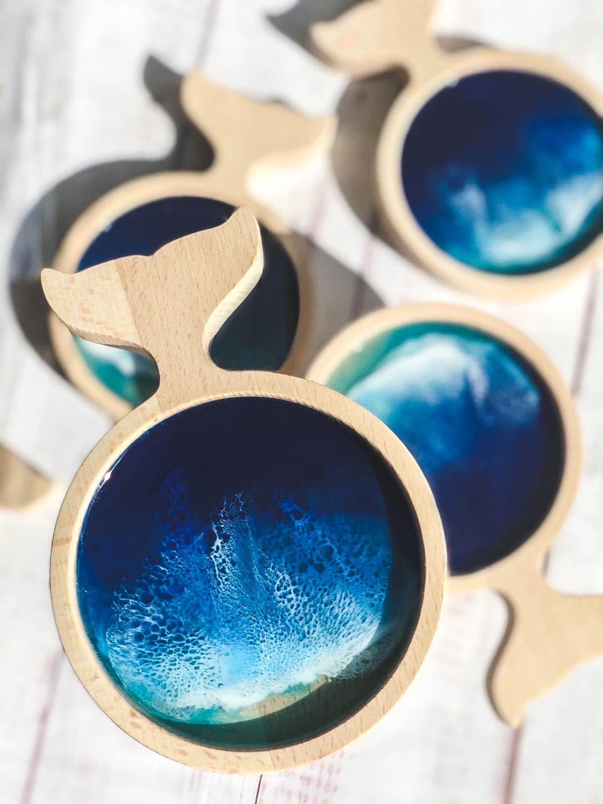 Эпоксидная смола. Seatales — эпоксидная смола и спиртовые чернила