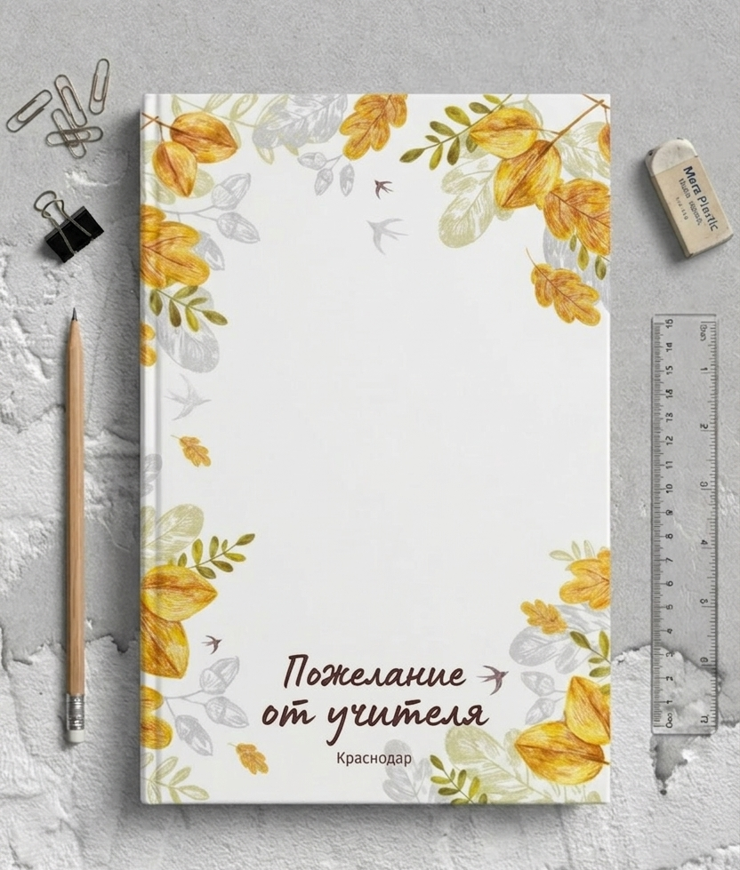 Стильный выпускной альбом 4 класса с современным дизайном обложки