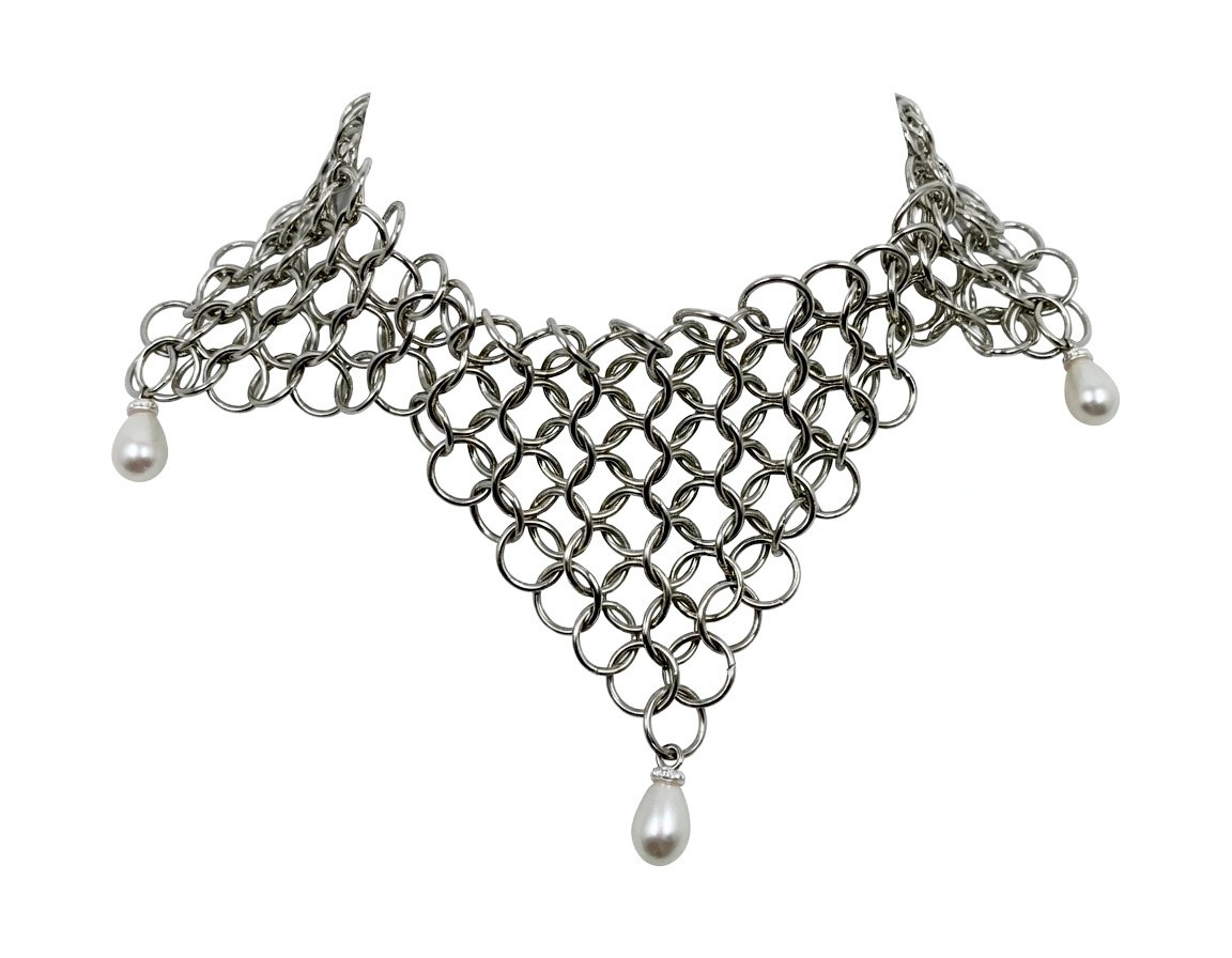 Чокеры из кольчуги. Украшения из кольчуги в Москве Соня Спросонья