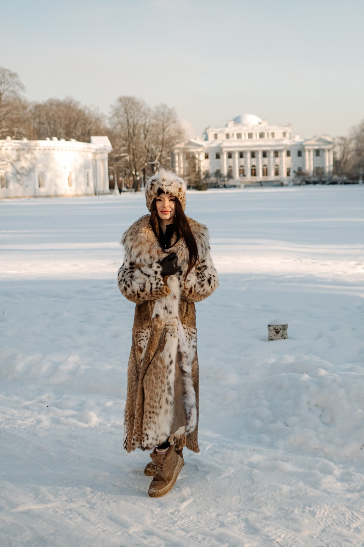 Русская девушка. Зимняя прогулка. Свадебный и семейный фотограф в Санкт-Петербурге Елена Худякова