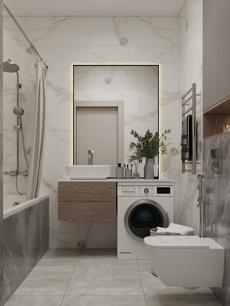 Современная квартира под сдачу в аренду 68 м²