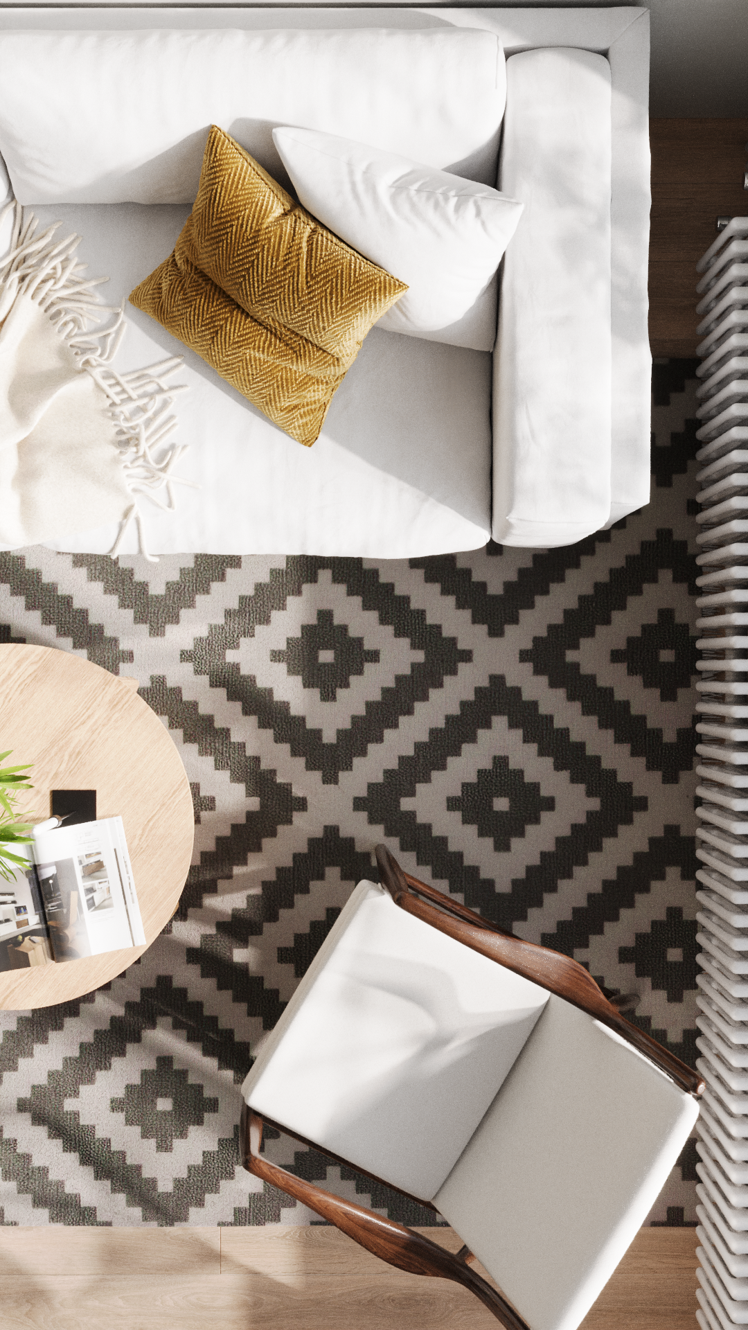 Minimalist interior. 3d визуализатор интерьера Анастасия Лосицкая