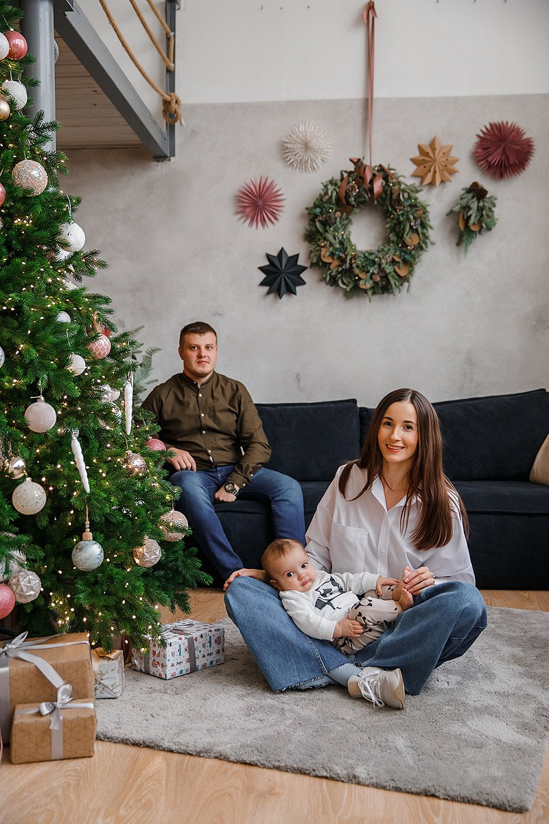 Зимняя фотосессия в студии. Фотограф Олеся Жомер