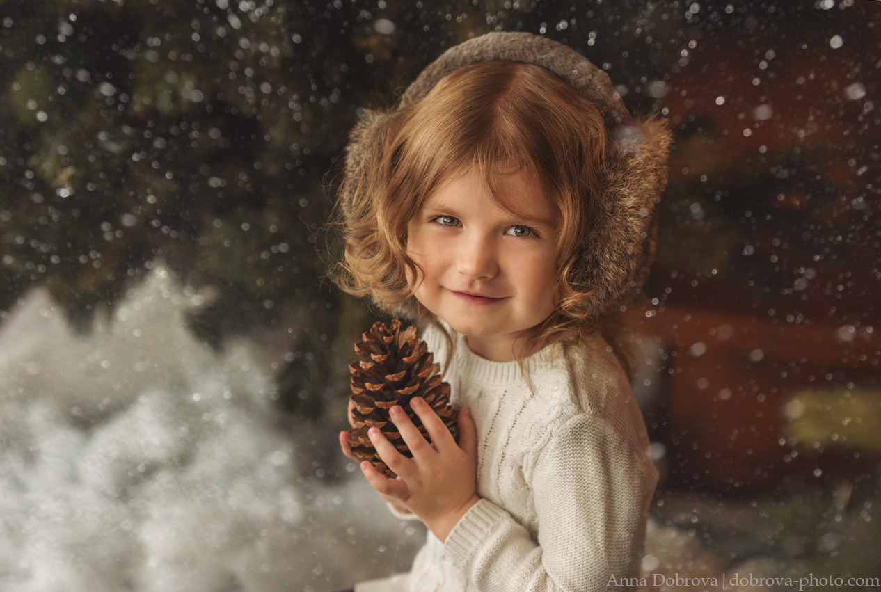 Новогодняя детская и семейная фотосъемка в фотостудии Иркутска