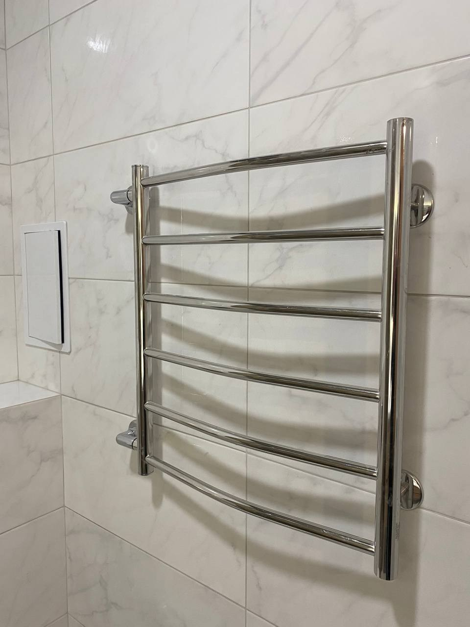 Ванная комната (ул. Краснококшайская д. 84а). Ремонт санузла, туалета, ванной под ключ в Казани. Укладка плитки