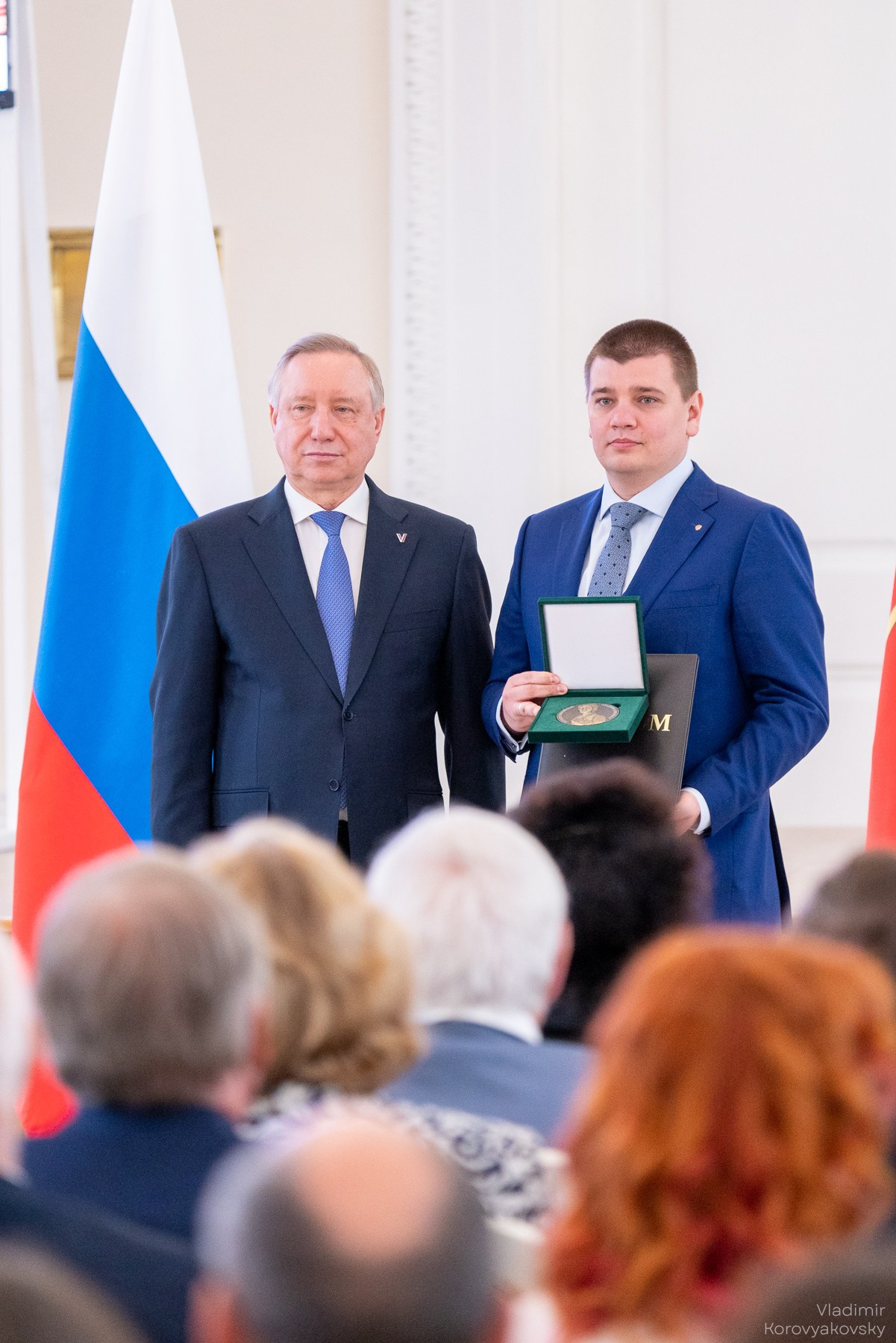Награждение команды ПГУПС премиями Правительства Санкт-Петербурга. Фотограф Владимир Коровяковский