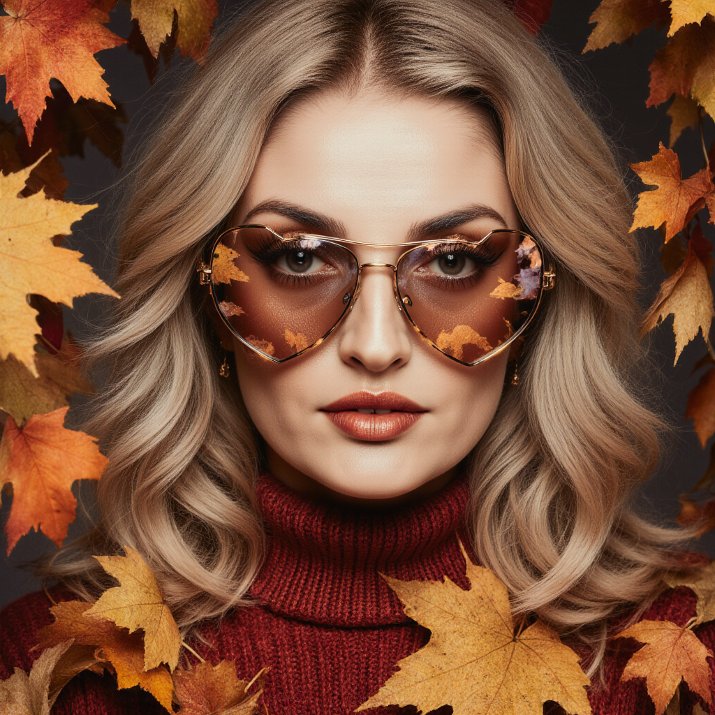 Осенняя фотосессия. AI-фотограф — Ольга Герман. Нейрофотосессии, уникальные цифровые портреты и образы будущего
